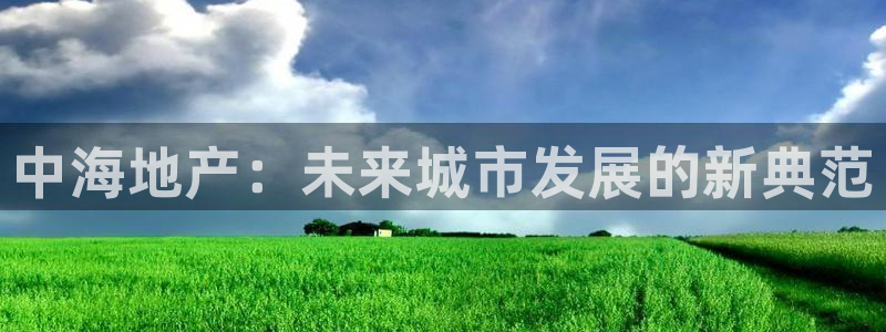 新宝集团新宝5：中海地产：未来城市发展的新典范