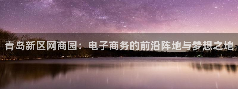新宝5现在还能玩吗：青岛新区网商园：电子商务的前沿阵地与梦想