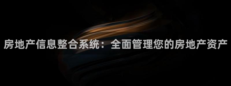 新宝5测速：房地产信息整合系统：全面管理您的房地产资产