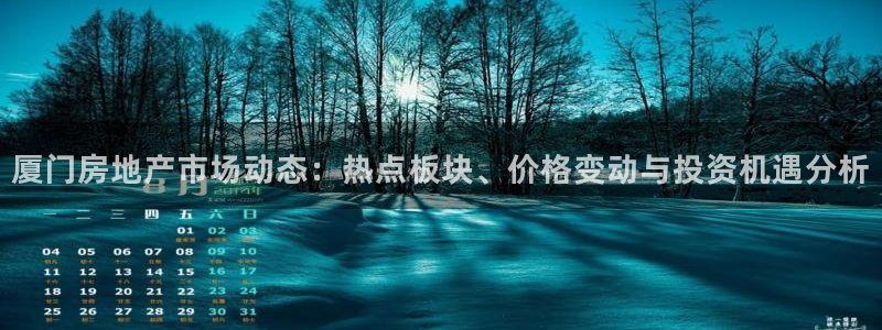新宝5娱乐经：厦门房地产市场动态：热点板块、价格变动与投资机