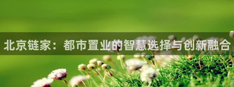 新宝5黑彩：北京链家：都市置业的智慧选择与创新融合