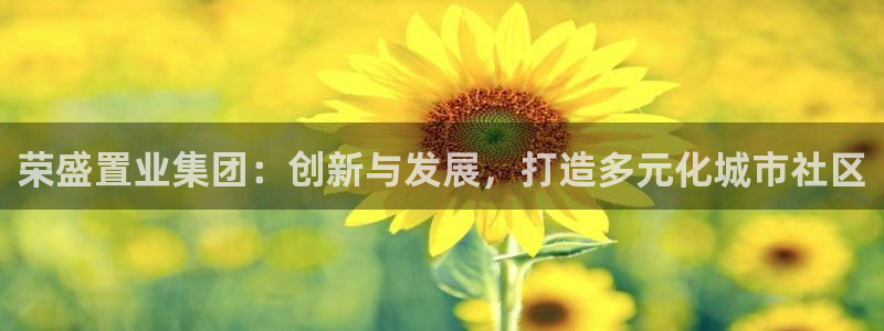 新宝5日：荣盛置业集团：创新与发展，打造多元化城市社区