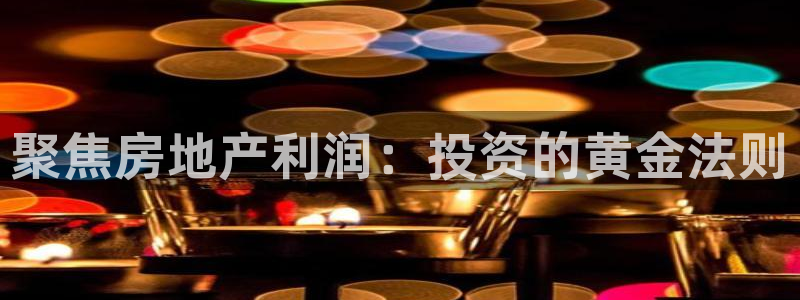 新宝5平台咋样：聚焦房地产利润：投资的黄金法则