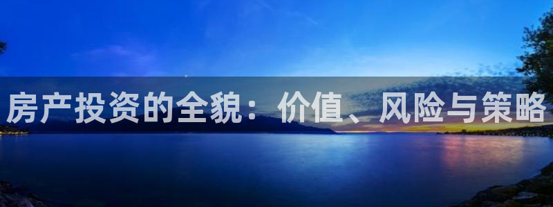 新宝5地址：房产投资的全貌：价值、风险与策略