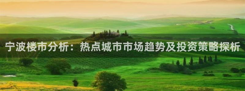 新宝5 注册：宁波楼市分析：热点城市市场趋势及投资策略探析